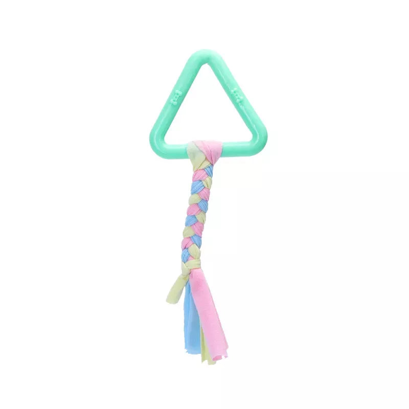 GIOCATTOLO IN TPR E COTONE CON TRIANGOLO