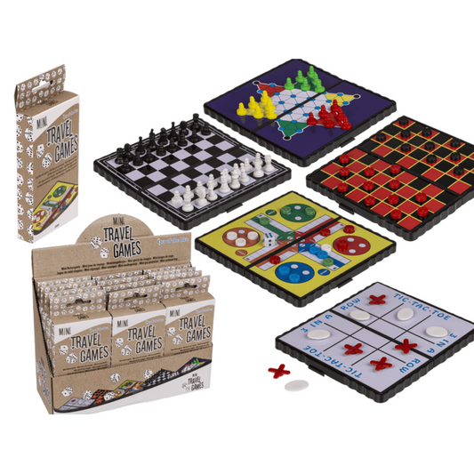 GIOCHI DA VIAGGIO MAGNETICI MINI (SCACCHI LUDO DAMA DAMA
