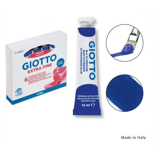 GIOTTO TEMPERA 12ML 17 BLU OLTREMARE X6
