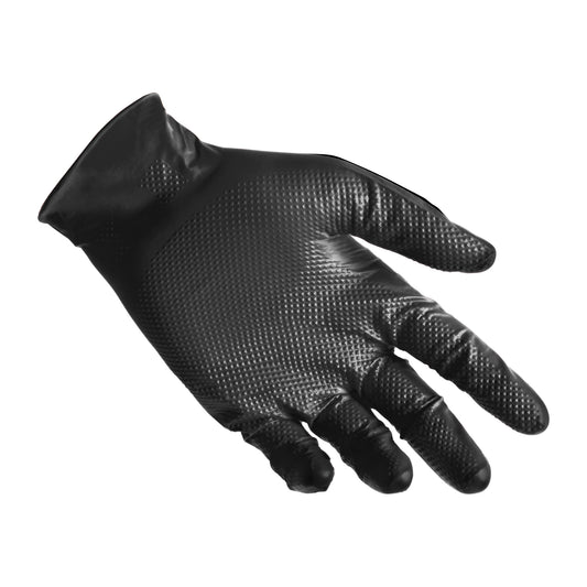 GUANTI NITRILE NERO FULL GRIP L 50 PZ