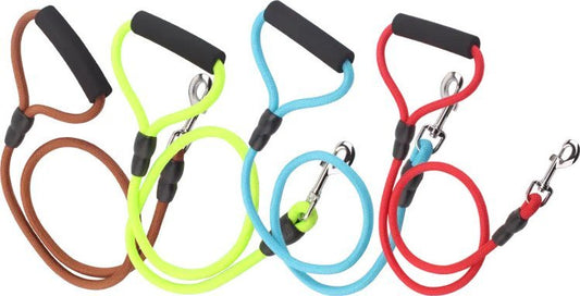 GUINZAGLIO FLUO IN CORDA(MD1.0*L120CMQUATTRO ASSORTIMENTI