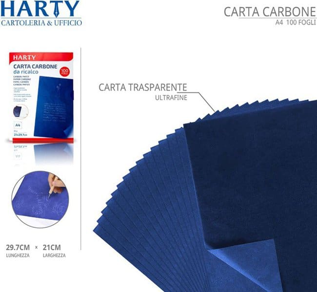 HARTY CARTA CARBONE A4 100PZ