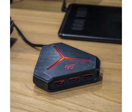 HAVIT HUB USB MULTIPRESA 3XUSB2.0 3XUSB 3.0 TF/SD AUX