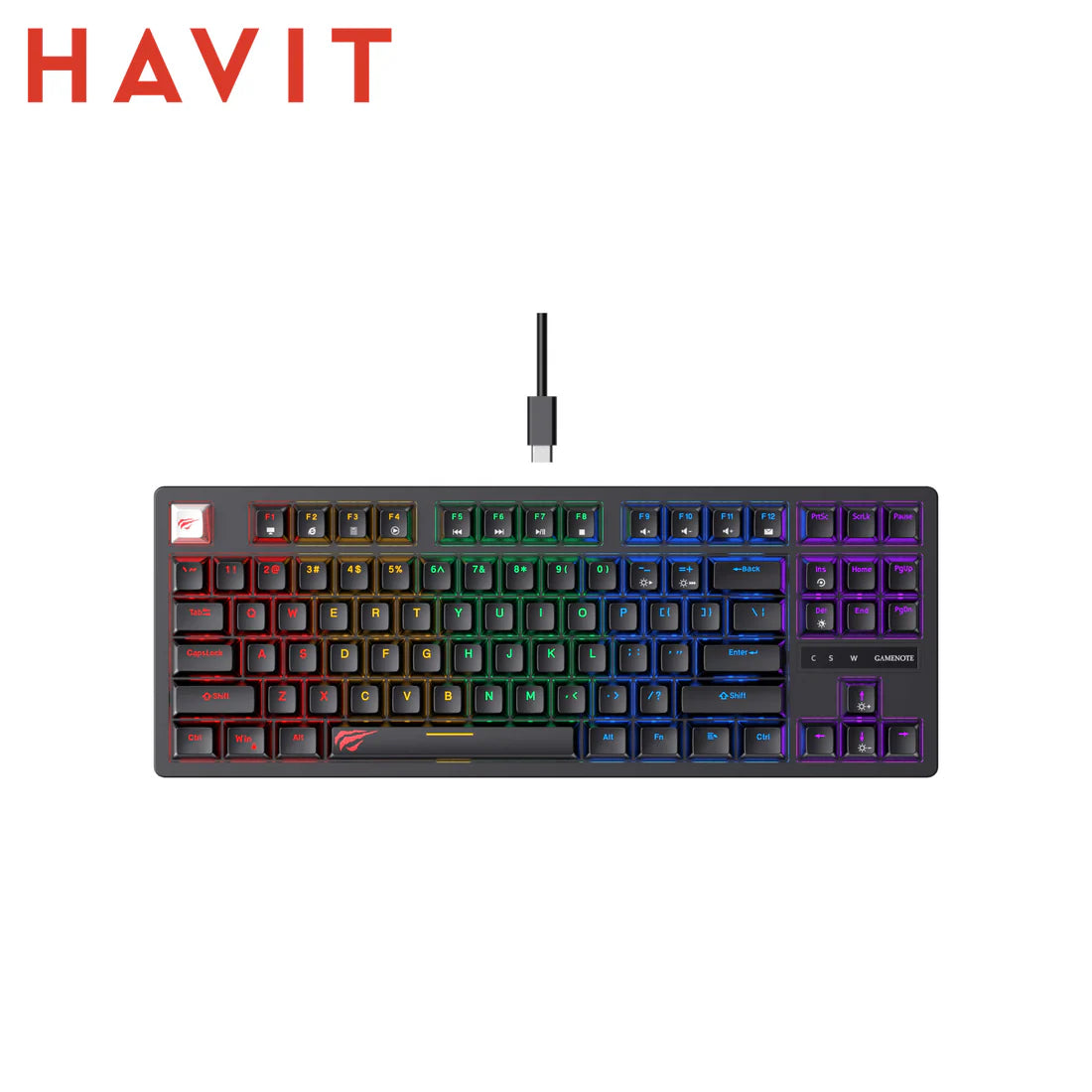 HAVIT TASTIERA GAMING MECCANICA BLU SWITCH RGB REGOLABILI TY