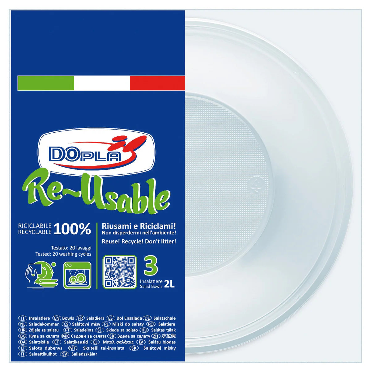 INSALATIERA  2LT 3PZ TRASPARENTE DO