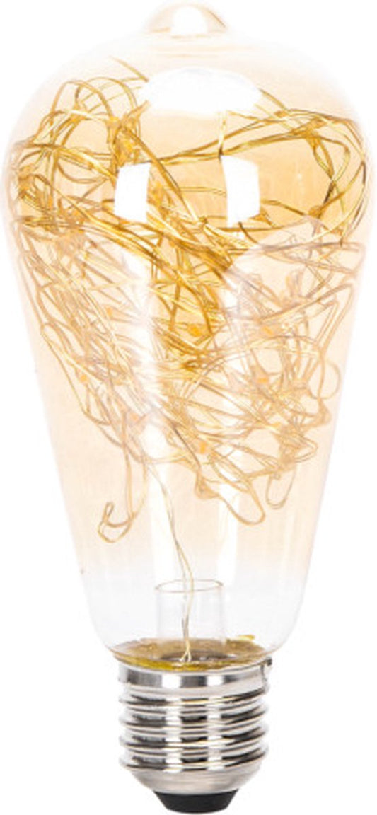 LAMPADINA A FILAMENTO LED CON FILO DI RAME ST64 E27 1.2W
