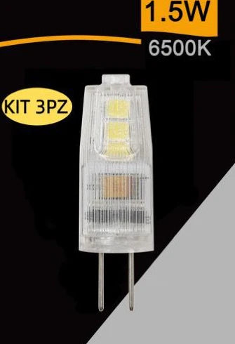 LAMPADINA G4/1.5W/6500K/12V/3 PEZZI