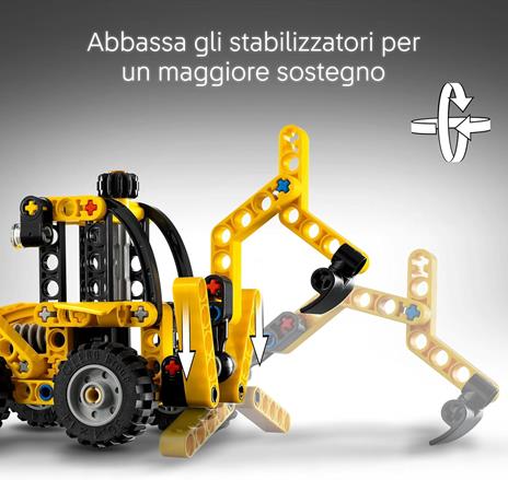 LEGO SCAVATORE A CUCCHIAIA ROVESCIA