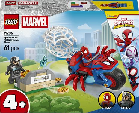 LEGO SPIDEY SULLA MOTO CONTRO RHINO