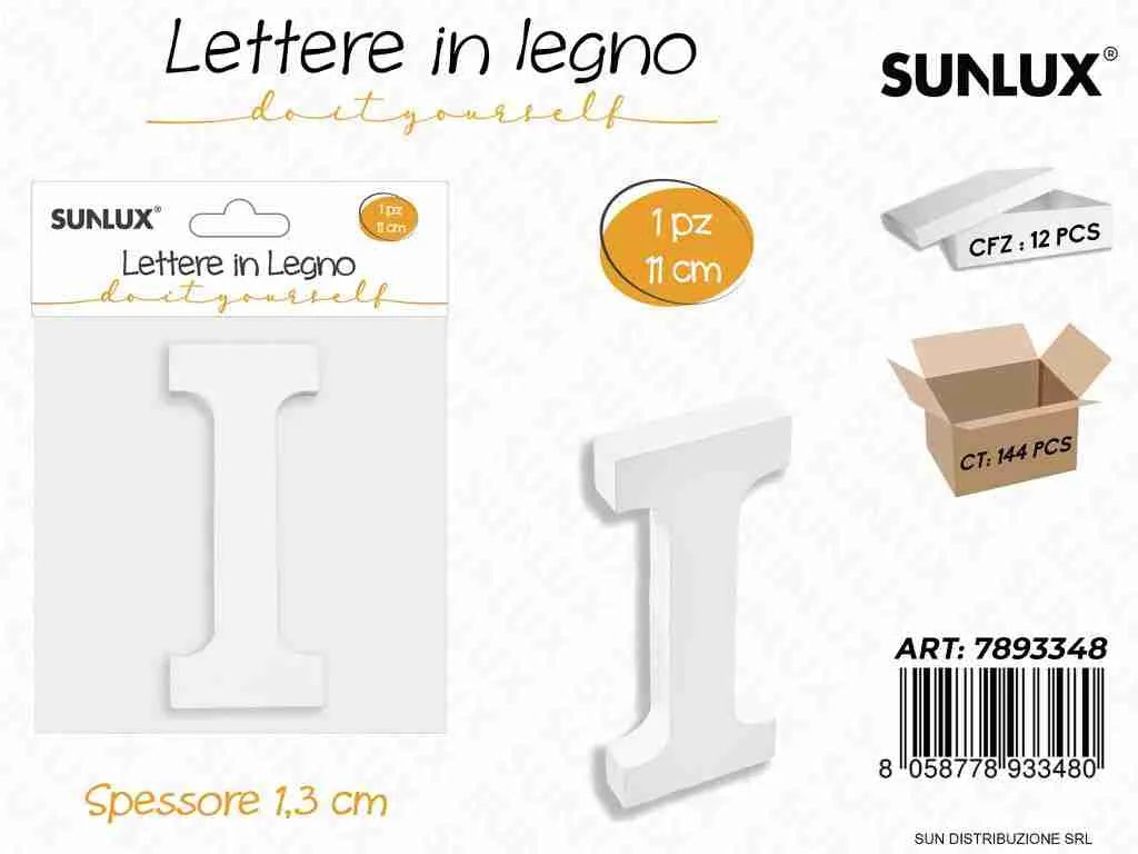 LETTERA I IN LEGNO 11*1.3CM