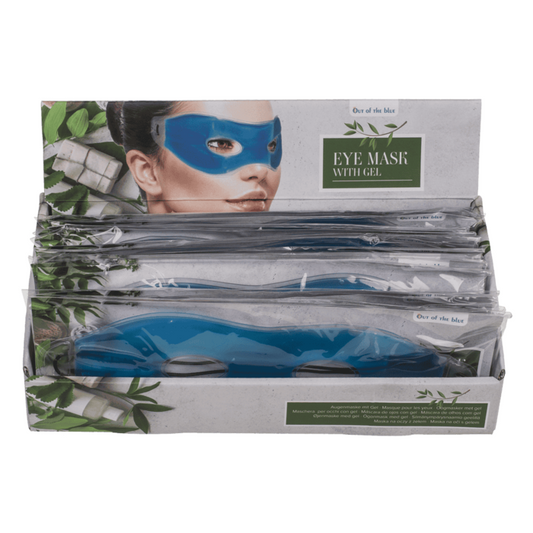 MASCHERA BLU PER OCCHI CON GEL  CA. 24 CM