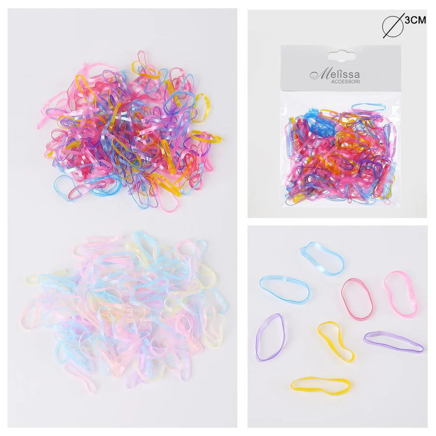 MELISSA ELASTICO CAPELLI 3CM 150PZ TRASPAR.