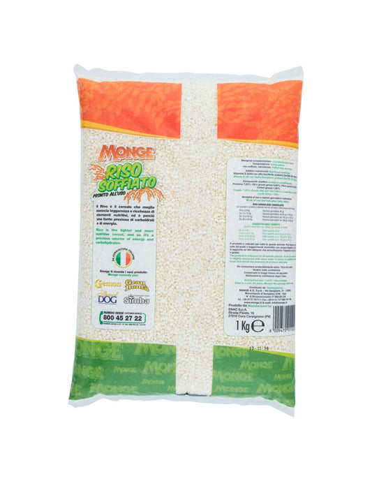 MONGE RISO SOFFIATO PER CANI 1KG