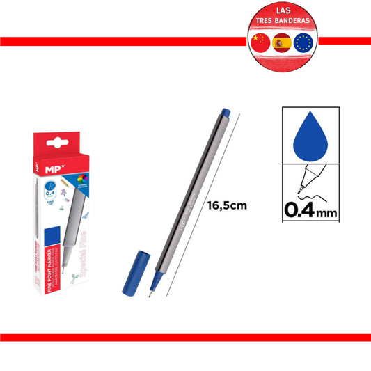 MP PENNA PUNTA FINE 0.4MM BLU