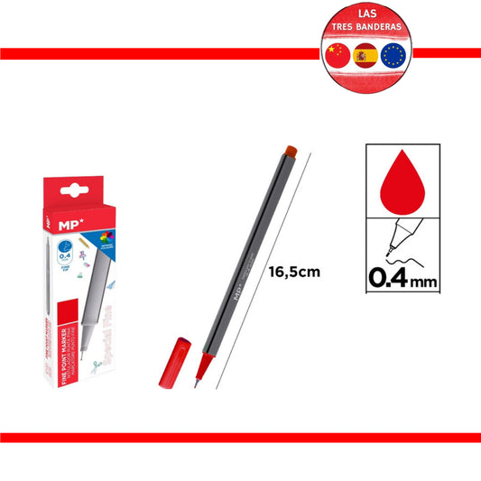 MP PENNA PUNTA FINE 0.4MM ROSSO