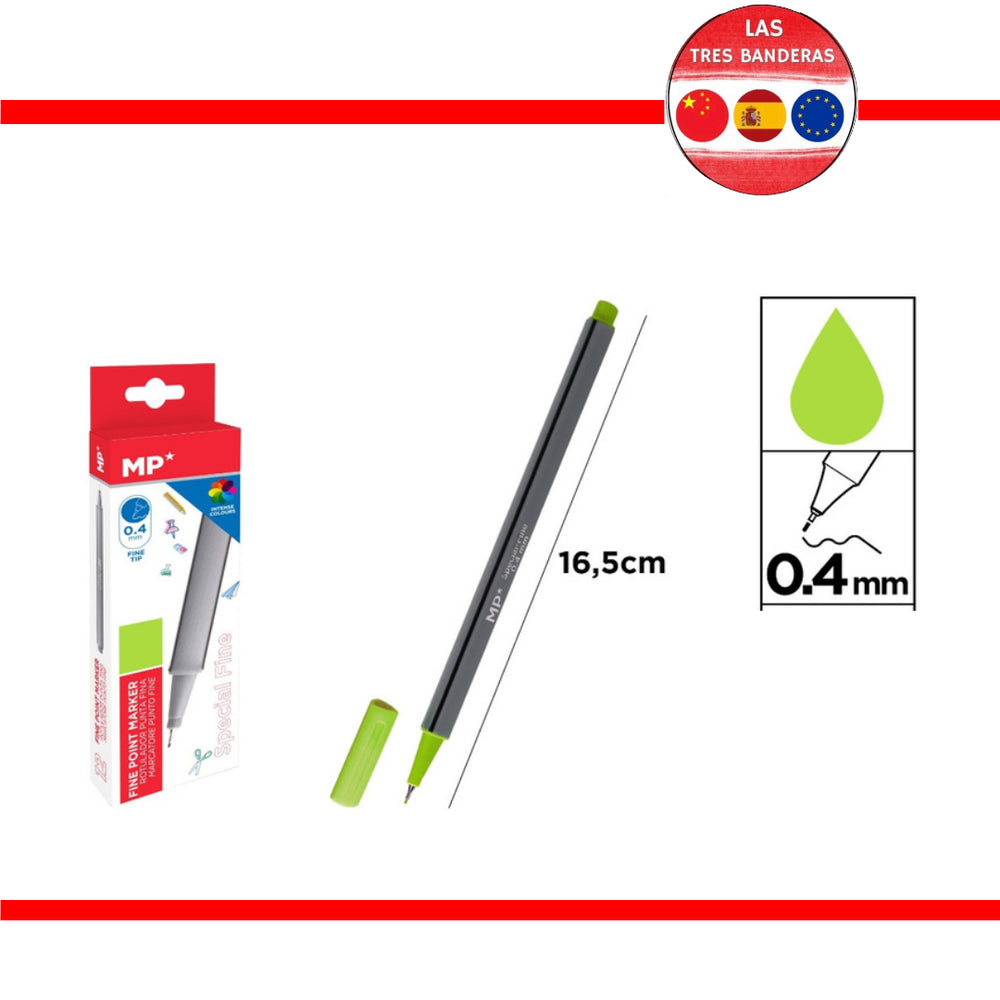 MP PENNA PUNTA FINE 0.4MM VERDE MELA