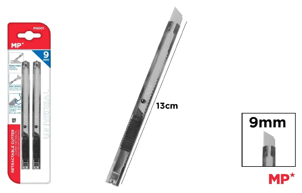 MP TAGLIERINA METALLICA RETRATTILE 2PZ LAMA 9MM