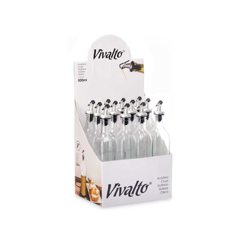 OLIERA VETRO C/TAPPO DOSATORE 500ML