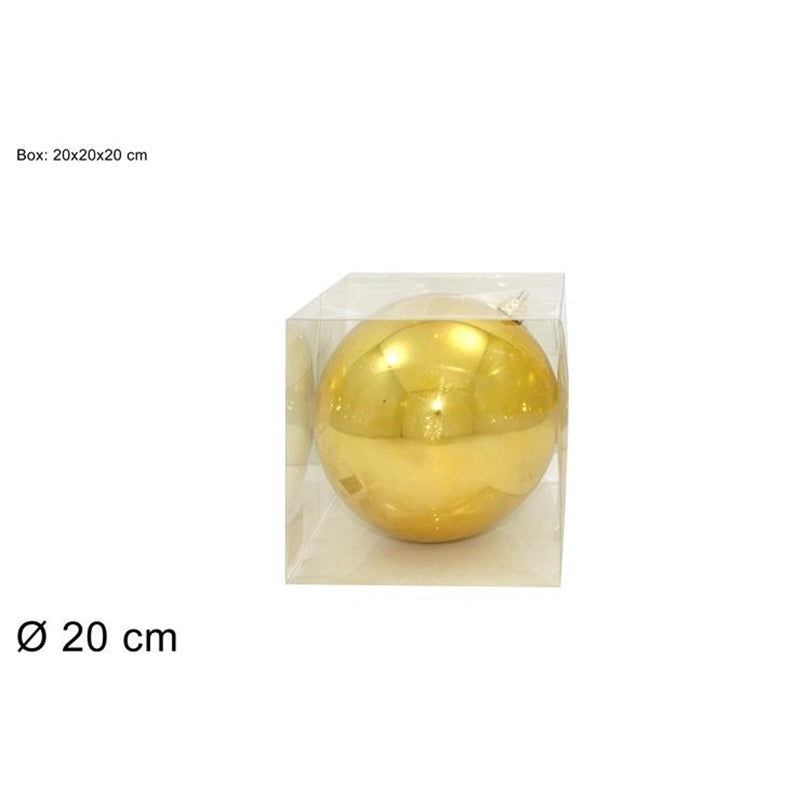 PALLA 20 CM LUCIDA IN BOX PVC ORO 2A1E11/DG