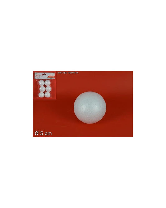 PALLA POLISTIROLO 5CM 6PZ DU1820-5(FB0605)