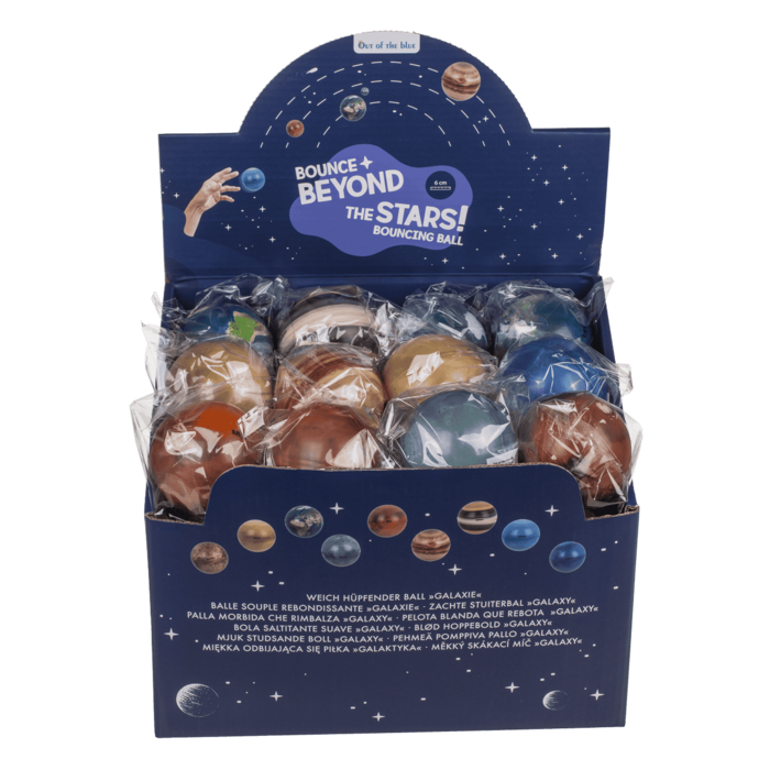 PALLA RIMBALZANTE PIANETI GALAXY CIRCA 6 CM