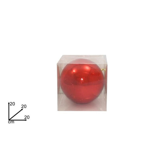 PALLA 20CM LUCIDA IN BOX PVC ROSSO 2A1E11/R
