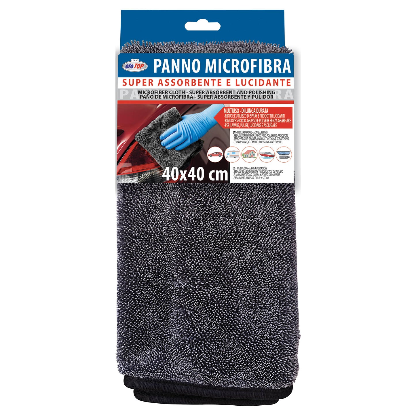 PANNO MICROFIBRA ASSOR/LUCIDANTE 40X40CM