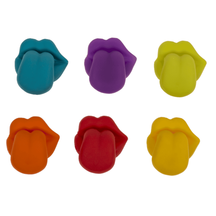 PENNARELLO IN VETRO CIRCA 14 X 1 CM IN SILICONE SET DI