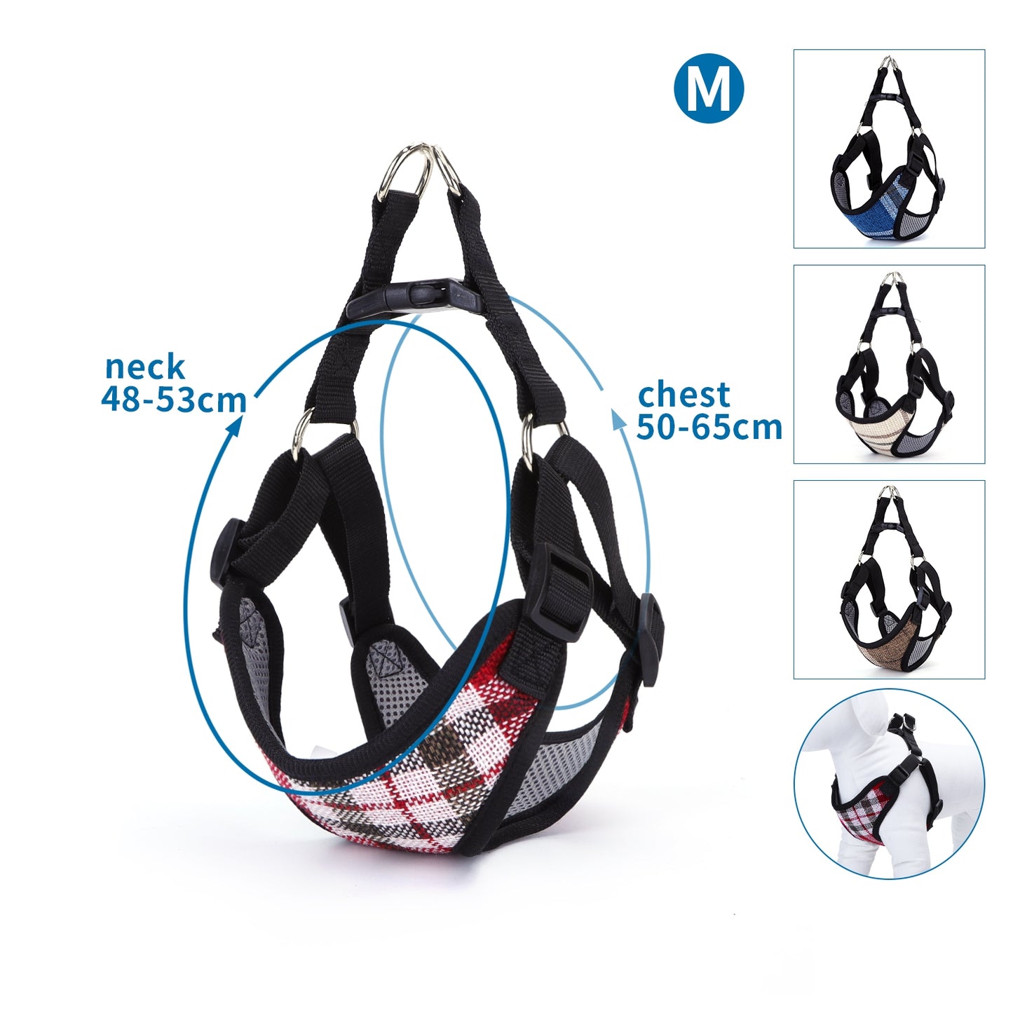 PETTORINA IN TELA(MNECK 48-53*CHEST 50-65CMQUATTRO ASSORTI