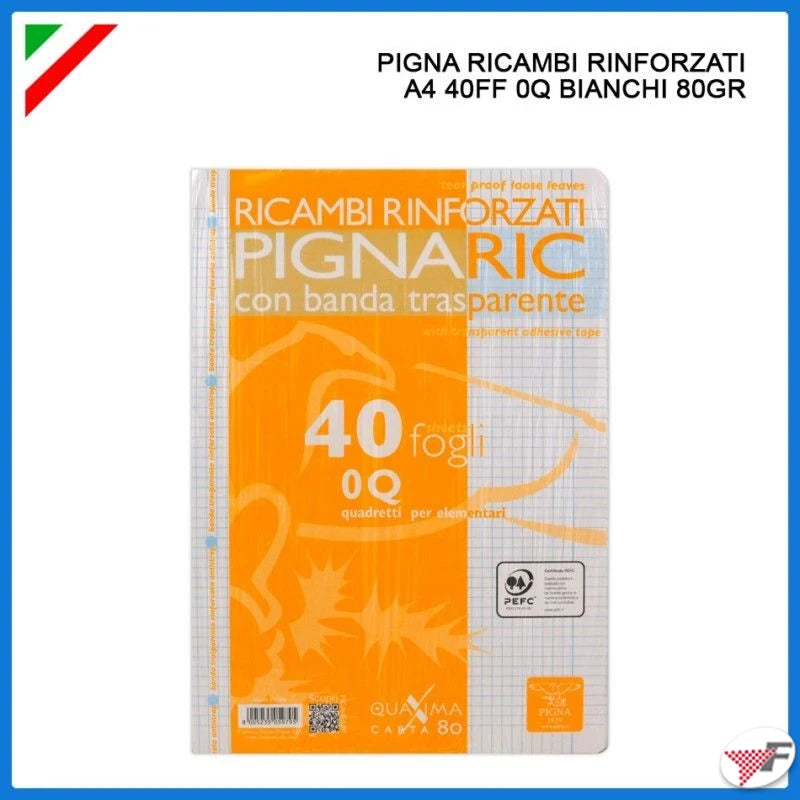 PIGNA RICAMBI RINF. F.TO A4 80G RIG. 0Q 40FF