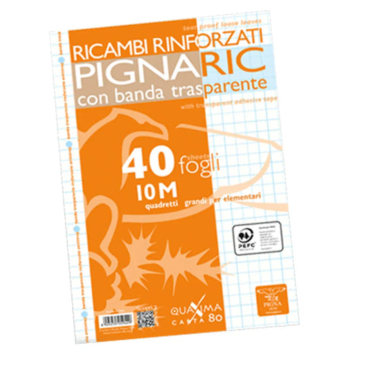 PIGNA RICAMBI RINF. F.TO A4 80G RIG. 10M 40FF