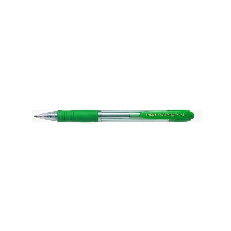 /PILOT SUPER GRIP PEN VERDE A SCATTO 1.0MM /PZ DA 12**