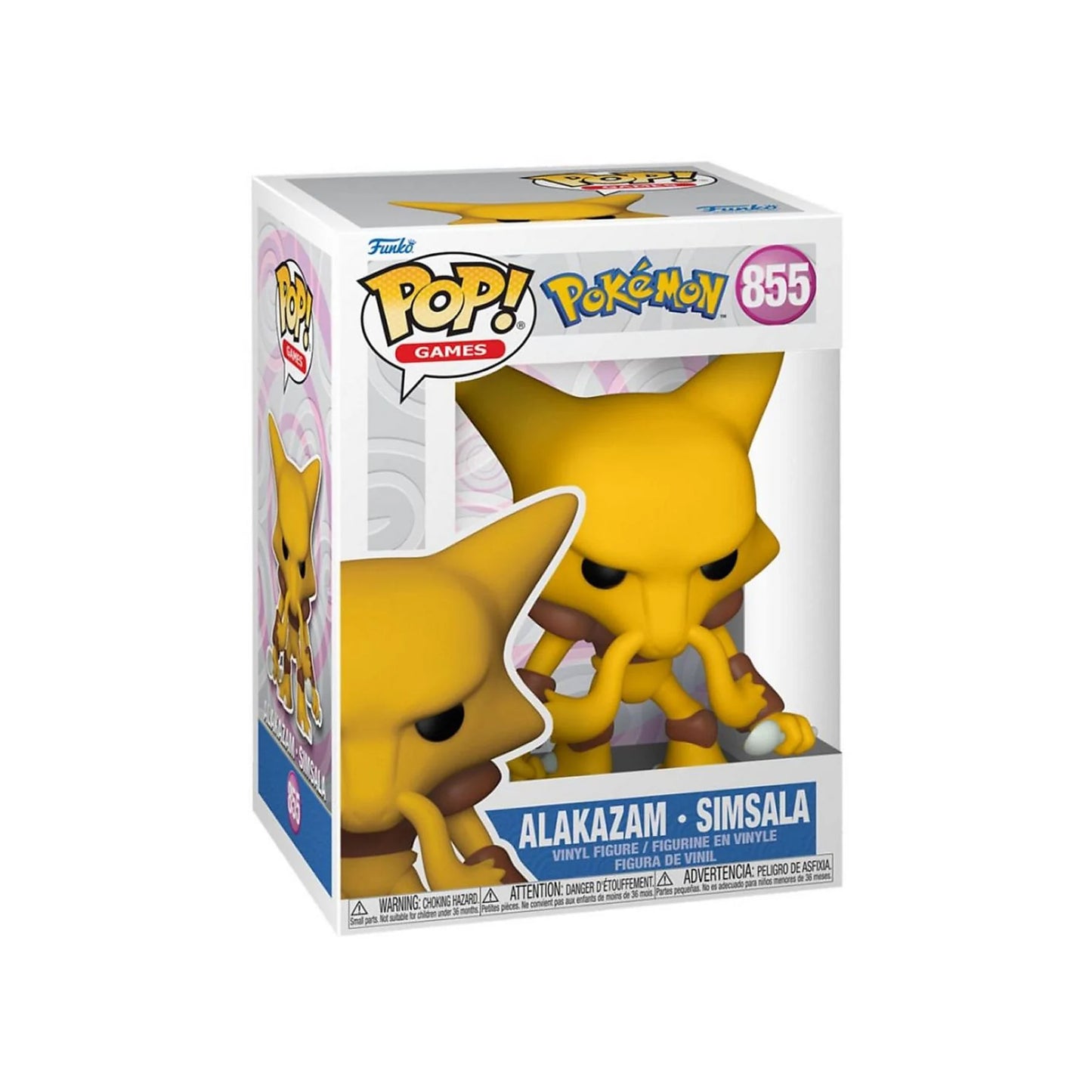 POKEMON - POP FUNKO VINYL FIGURE 855 ALAKAZAM (EMEA) 9CM