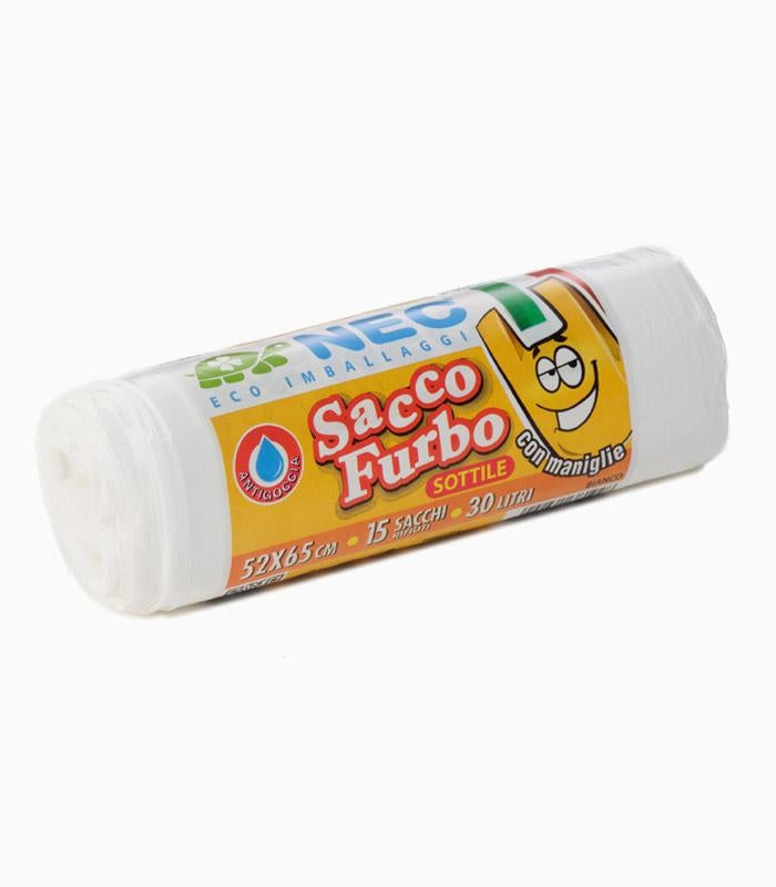 SACCO CON MANICI HD PROF 52X65 BIANC