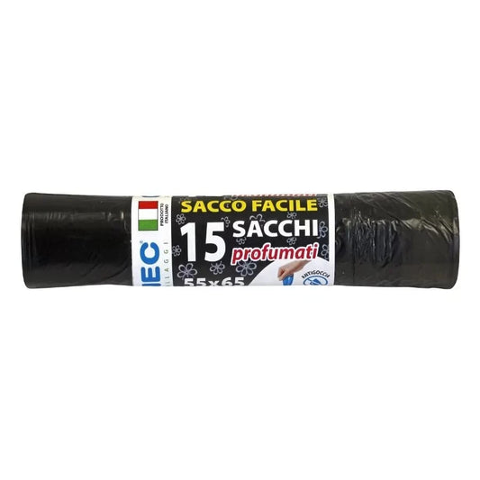 SACCO FACILE HD PROF 55X65 15 PZ NERO
