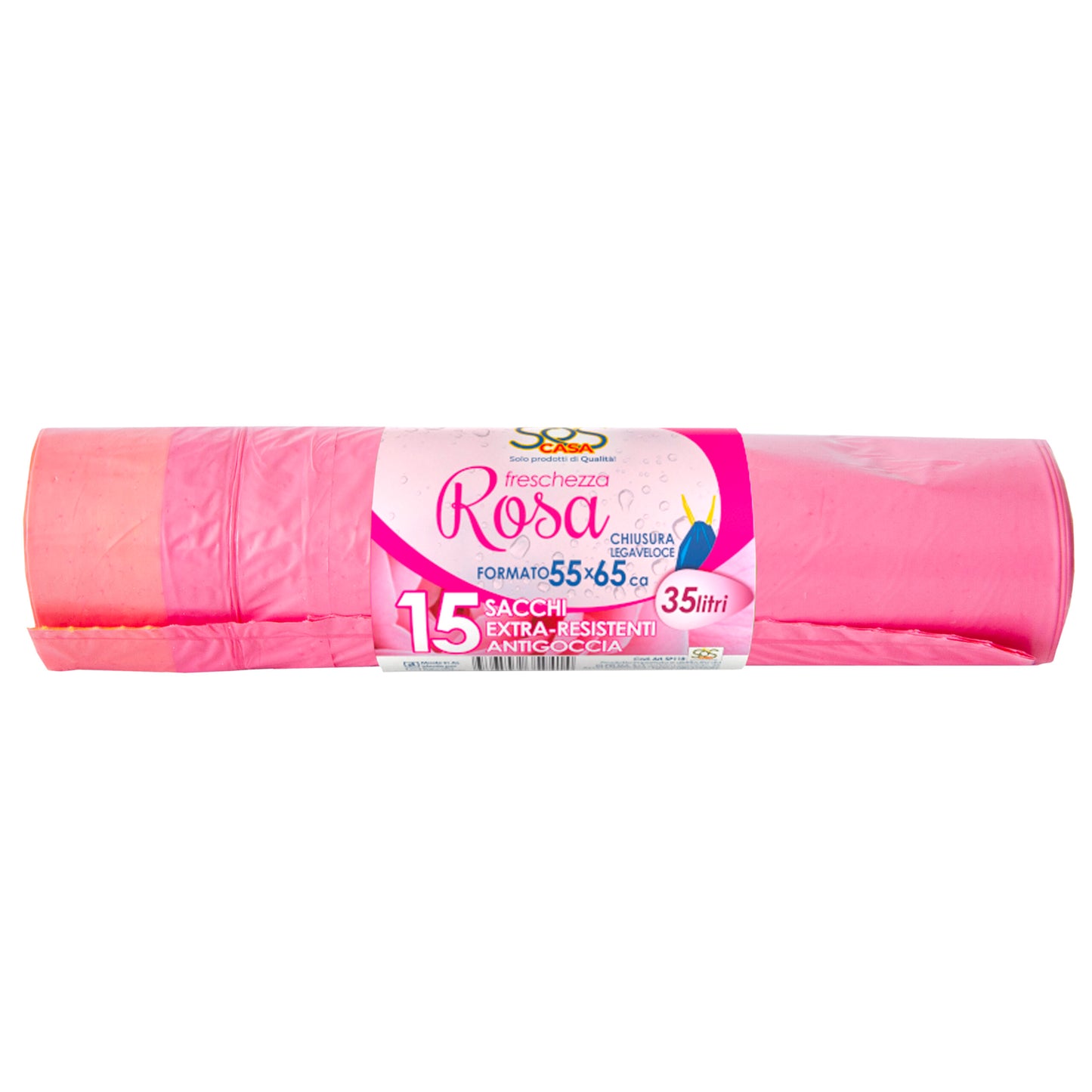 SACCO ROSA FRAGOLA 55X65 PZ.15