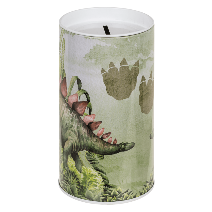 SALVADANAIO IN METALLO DINOSAURO 155 X 8 CM COPERCHIO RI