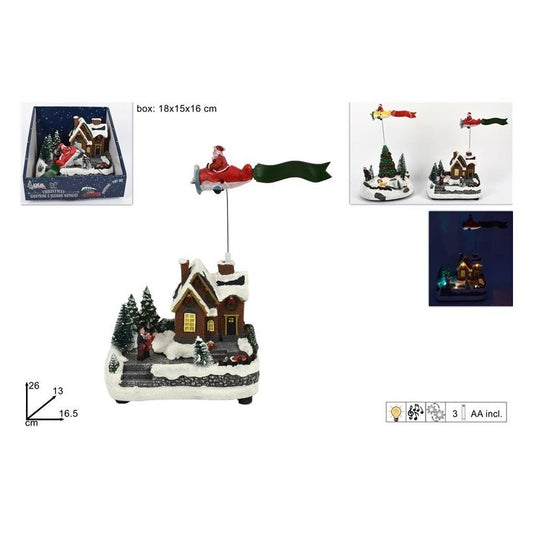 SCENARIO NAT. C/AEREO BABBO NAT C/LUCI MUSIC MOV.BATT 2ASS D