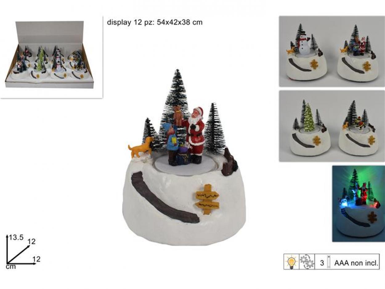 SCENARIO NATALIZIO C/LUCI E MOVIMENTO BATT 4ASS IN DISPLAY D