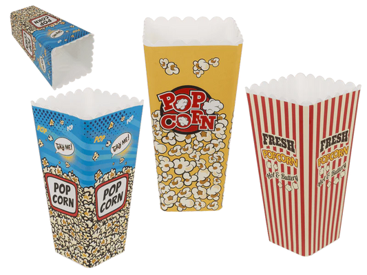 SECCHIELLO QUADRATO PER SNACK 10 X 10 X 24 2 CM ASSORTITO