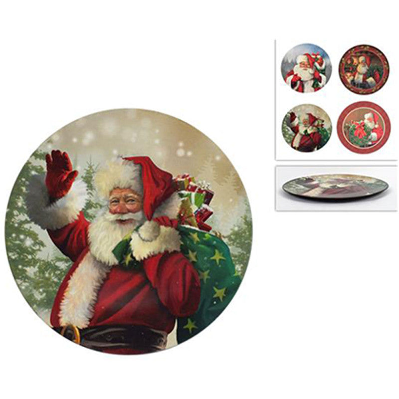 SOTTOPIATTO 33CM BABBO NATALE 4 ASSHRT211001/2/3/4