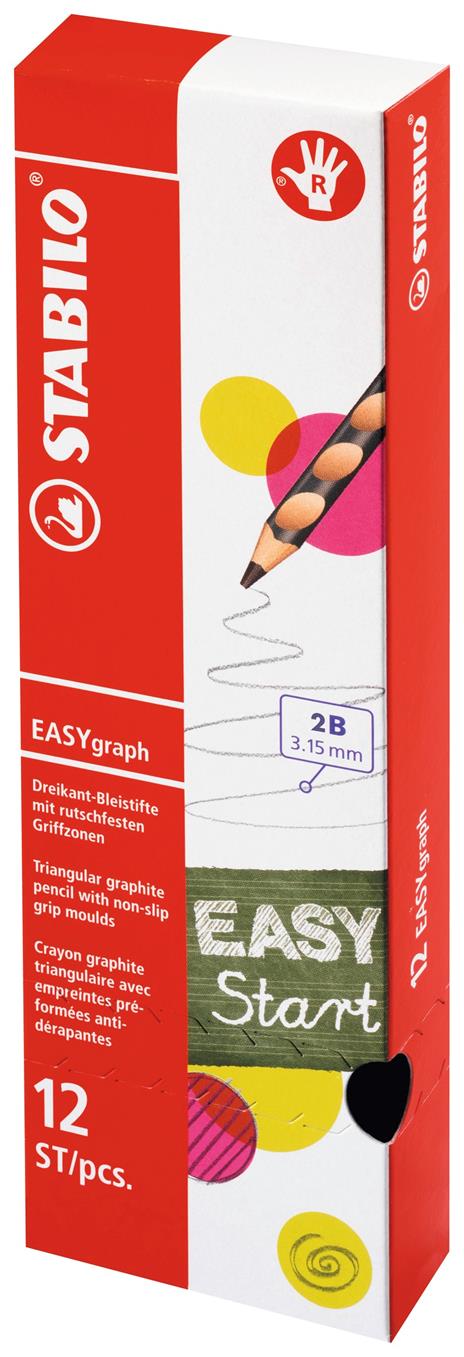 STABILO EASY GRAPH BLU RIGHT HB