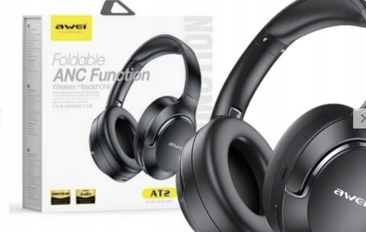 AT2-ANC  AWEI CUFFIE OVER-EAR STEREO WIRELESS BLUETOOTH CON
