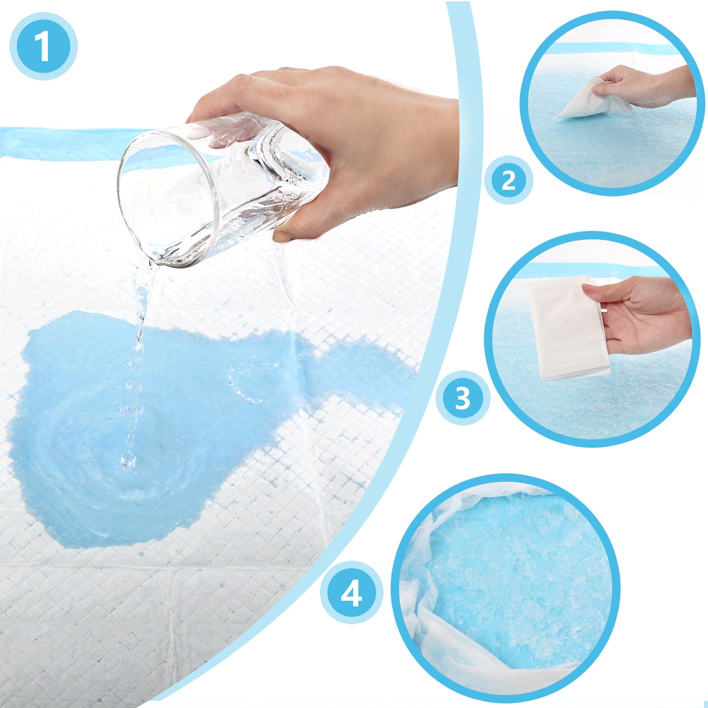 TAPPETINO IGIENICO CON ADESIVO(10PCS)(BIANCO E BLU)