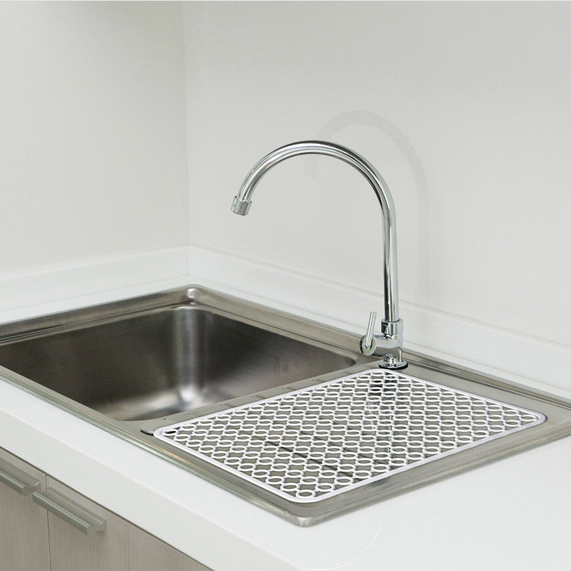 TAPPETO LAVELLO TRAFORATO GRANDE BIANCO 29X365CM