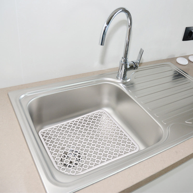 TAPPETO LAVELLO TRAFORATO PICCOLO BIANCO 305X305