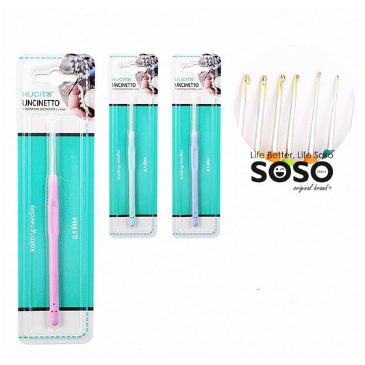 UNCINETTO COL. ASS. PUNTA ORO 0.5MM