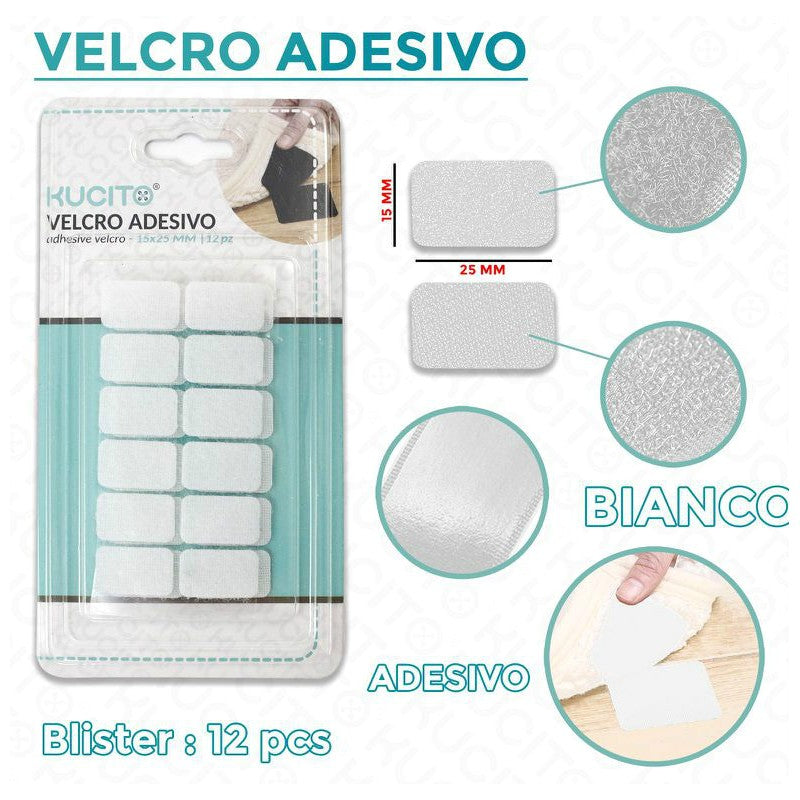 VELCRO A NASTRO BIANCO ADV 2PCS- 4*40CM
