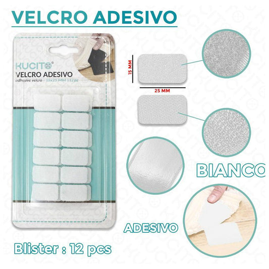 VELCRO A NASTRO BIANCO ADV 2PCS- 4*40CM