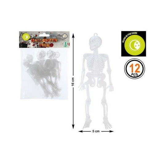 B/SLC. SCHELETRO 25X15 GLOW IN THE DARK 12 U